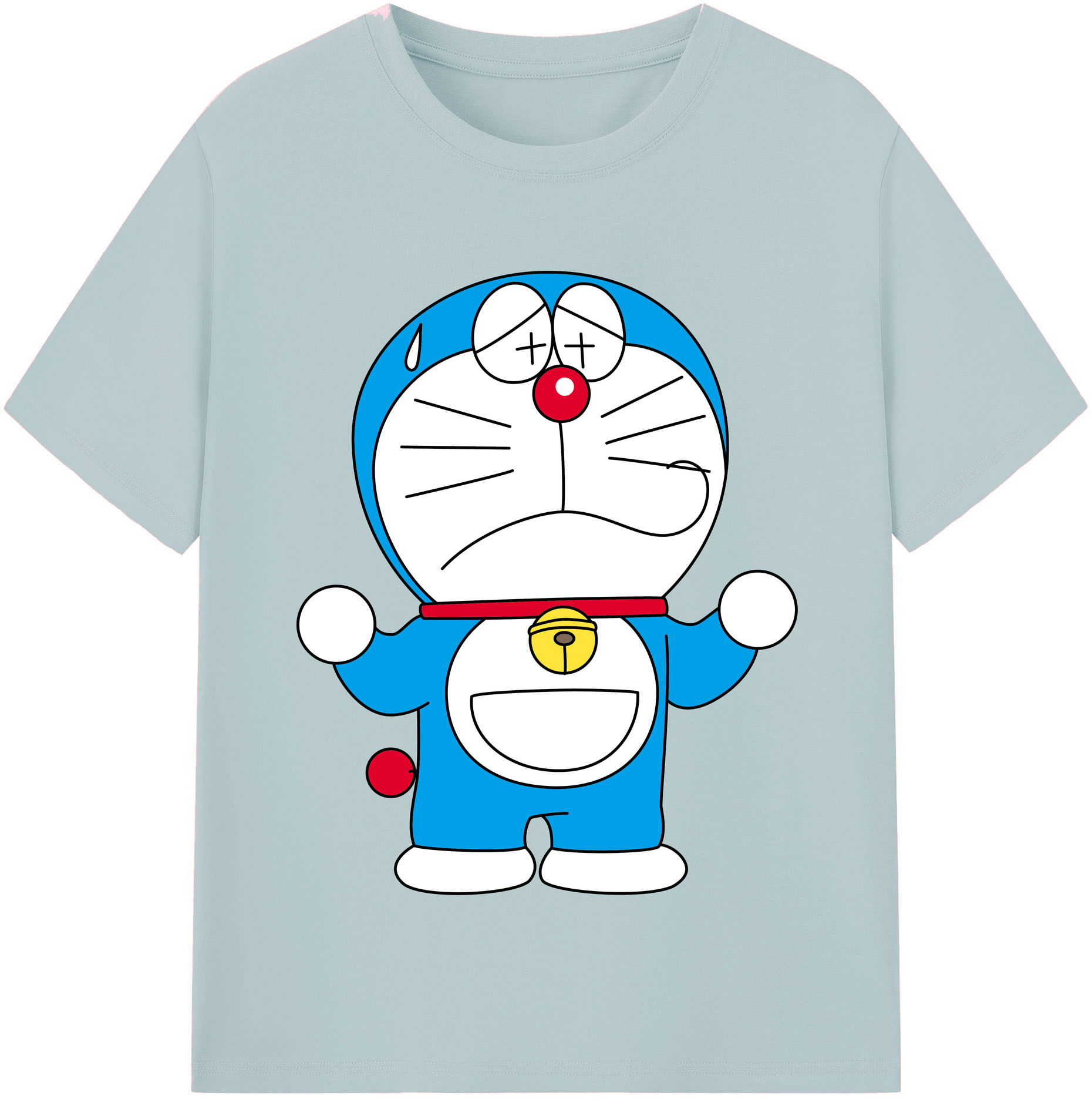 （画像用） ドラえもん Doraemon 綿100％半袖Tシャツ（フロントプリント）